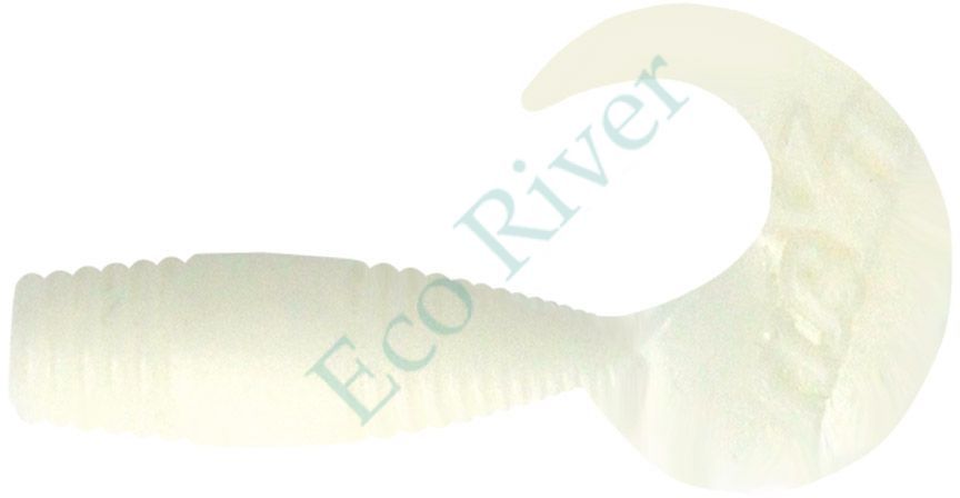 Твистер Yaman PRO Spry Tail, р.2 inch, цвет #01 - White (уп. 10шт.)